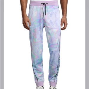 NWOT! Men’s FILA Logo Jogger Rory Sweatpants PASTEL LILAC COMBO size Medium